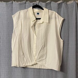 NWOT Old Navy Off-White Collared Shirt